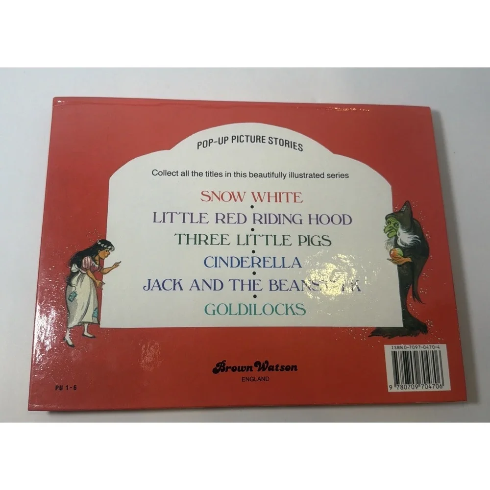 Vintage Brown Watson Pop-Up Story Books – Fairy Tale Lot Of 5 HC Czechoslovakia